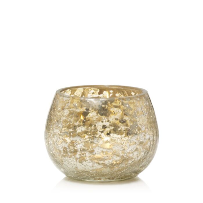 Yankee Candle Kensington - Mercury on Crackle Glass Votive Holder0